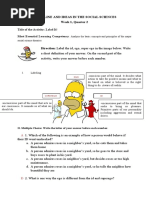 Discipline and Ideas in The Social Sciences Week 1, Quarter 2