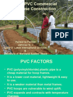 Low Cost PVC Commercial Greenhouse Construction 1
