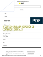 10 Consejos para La Redacción de Contenidos Web