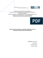 Bases Constitucionales y Entorno Normativo de Los Sistemas de Administración Financiera