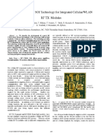 A Silicon RFCMOS SOI Technology For Integrated Cellular/WLAN RF TX Modules