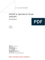 HAZOP & Operability Study (Hazop) : Procedures