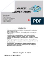 Market Segmentation: Presented by