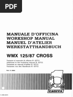 Cagiva WMX125 '87 Service Manual Supplement (53902) .