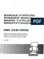 Cagiva WMX125 '89 Service Manual Supplement (63057) .