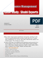 Maintenance Management: Case Study: Shahi Exports