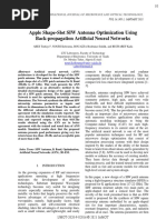 Apple Shape-Slot SIW Antenna Optimization Using Back-Propagation Artificial Neural Networks