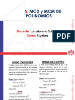 Colegio Adeu MCD y MCM de Polinomios