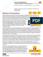 Models of Computation: Computing Without Computers