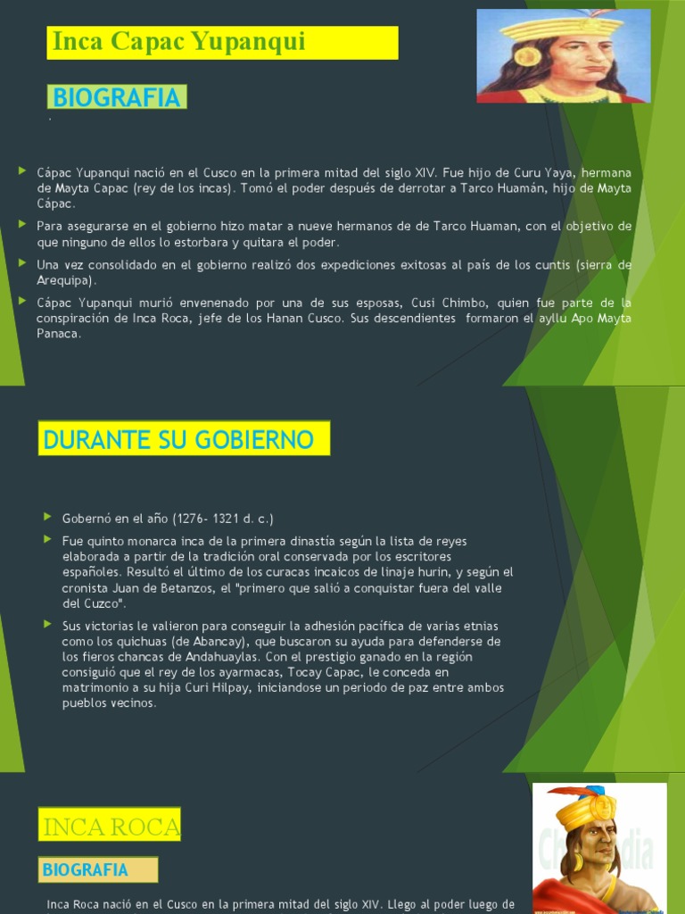 Inca Capac Yupanqui Pdf Imperio Inca Perú