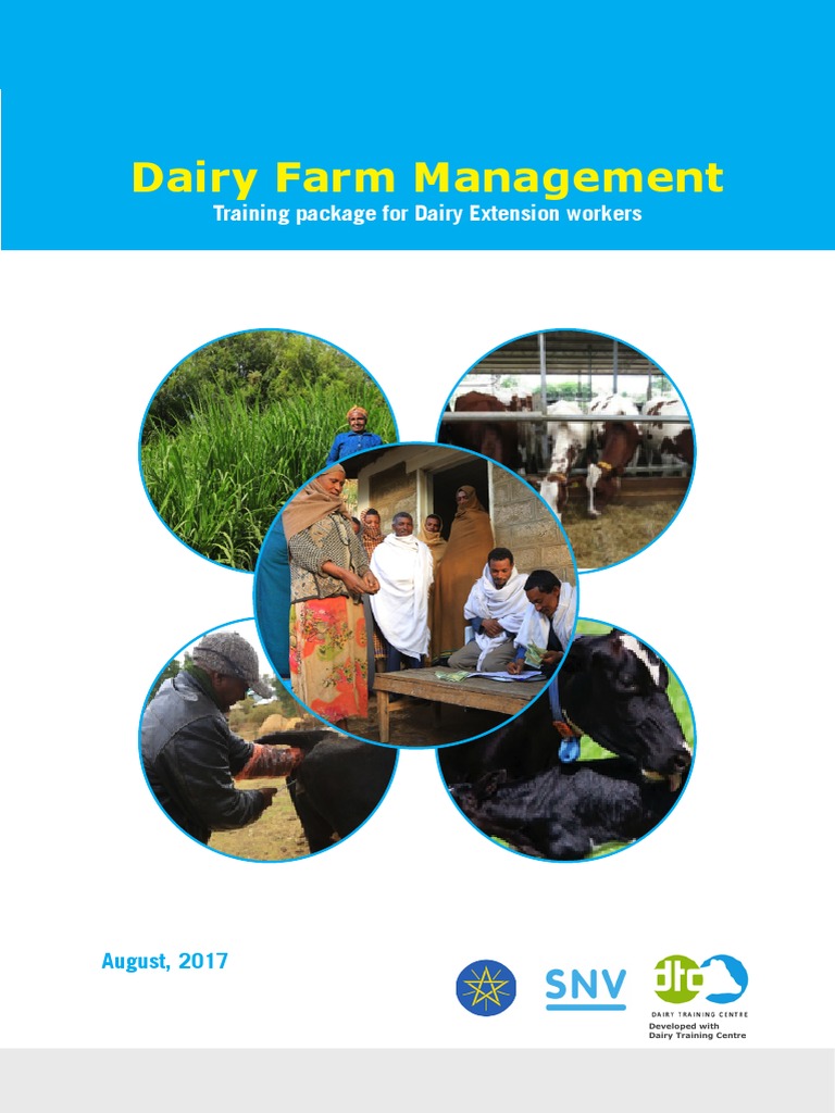 Dairy Farm Management Training Manual and Guideline PDF Dairy