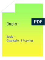 Metals Classification and Properties Guide