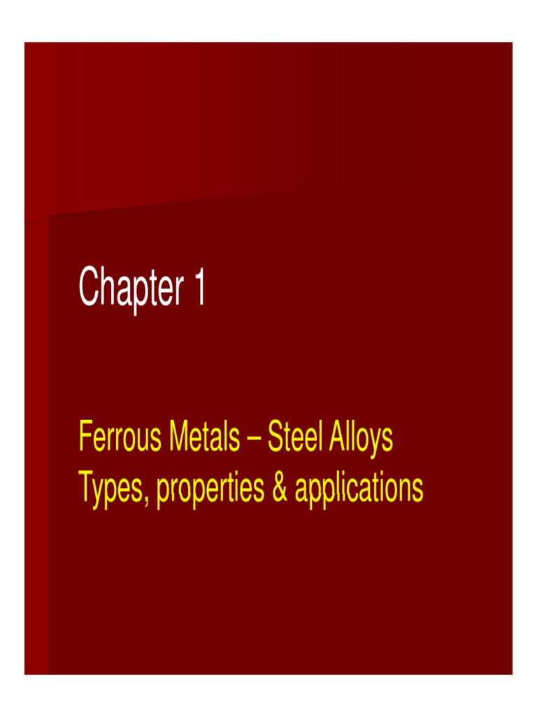 Properties and Types of Ferrous Alloys | PDF | Alloy | Steel