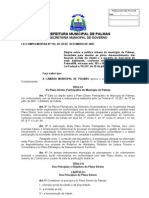 Plano Diretor Participativo de Palmas - LC 155