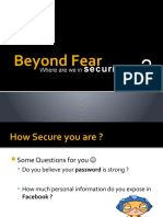 Beyond Fear - Where We in Security 