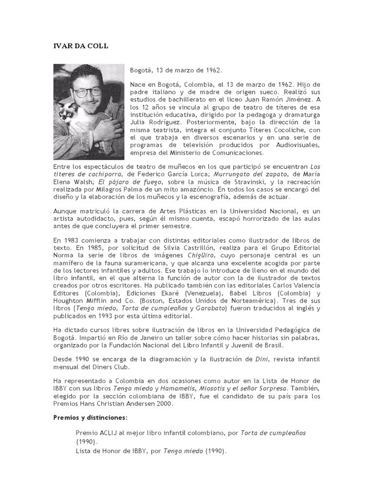 Ivar Da Coll Pdf Literatura Infantil Pinturas