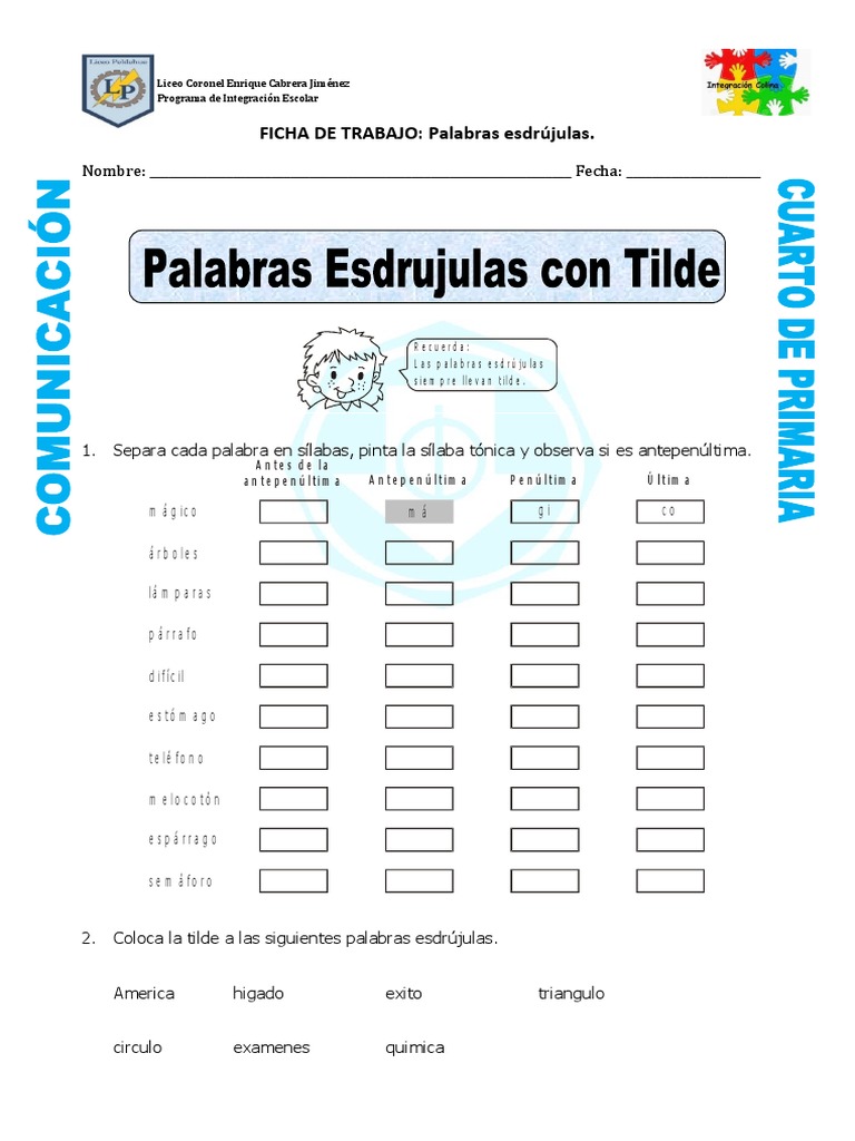 ficha-palabras-esdrujulas-con-tilde-para-cuarto-de-primaria-pdf