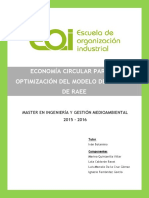 Economia Circular Para La Optimizacion Del Modelo de Gestion de Raee