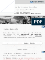Estimación de Recursos Minerales con Métodos Tradicionales