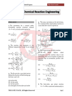 GATE Previous Years Solved Papers: Chemical Reaction Engineering