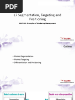 Segmentation, Targeting and Positioning