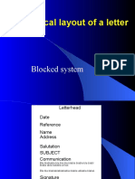 Technical Layout of A Business Letter