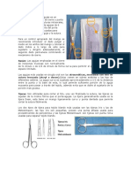 Instrumentos para sutura oral: porta agujas, agujas y tijeras
