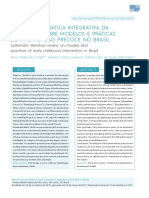Revisão Sistemática Integrativa Da Literatura Sobre Modelos e Práticas de Intervenção Precoce No Brasil
