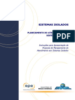 Instruções para Planejamento dos Sistemas Isolados-r0