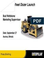 854K Wheel Dozer Launch: Bud Wettstone Marketing Supervisor