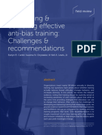 Developing & Delivering Effective Anti-Bias Training: Challenges & Recommendations