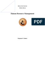 Human Resource Management: Raymart S. Santos