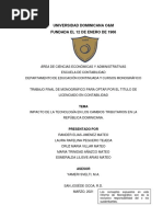 Impacto de La Tecnología en Los Cambios Tributarios en La República Dominicana.