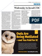 Biden Taps Walensky To Head CDC: Owls Are Being Mutilated