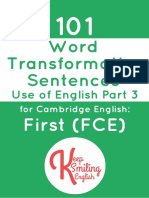 101 Word Transformation Sentences