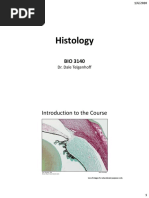 Histology: Introduction To The Course