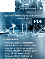Importanta statisticii in plan national si Internationa