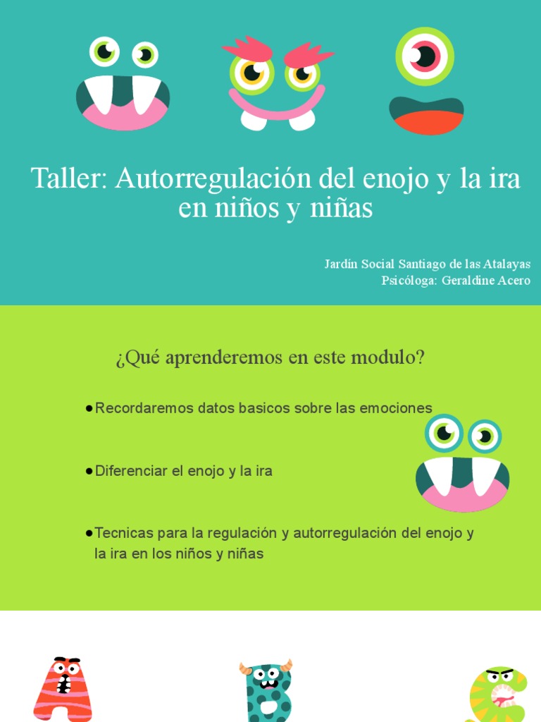 Taller de manejo del enojo en niños | PDF | Ira | Las emociones