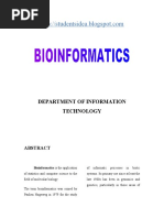 BioInformatics Abstract For Paper Presentation