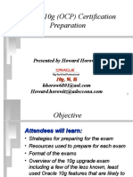Oracle 10g (OCP) Certification Preparation