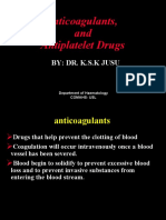 Anticoagulants and Antiplatelets