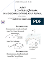 Instalações hidráulicas - Dimensionamento água pluvial