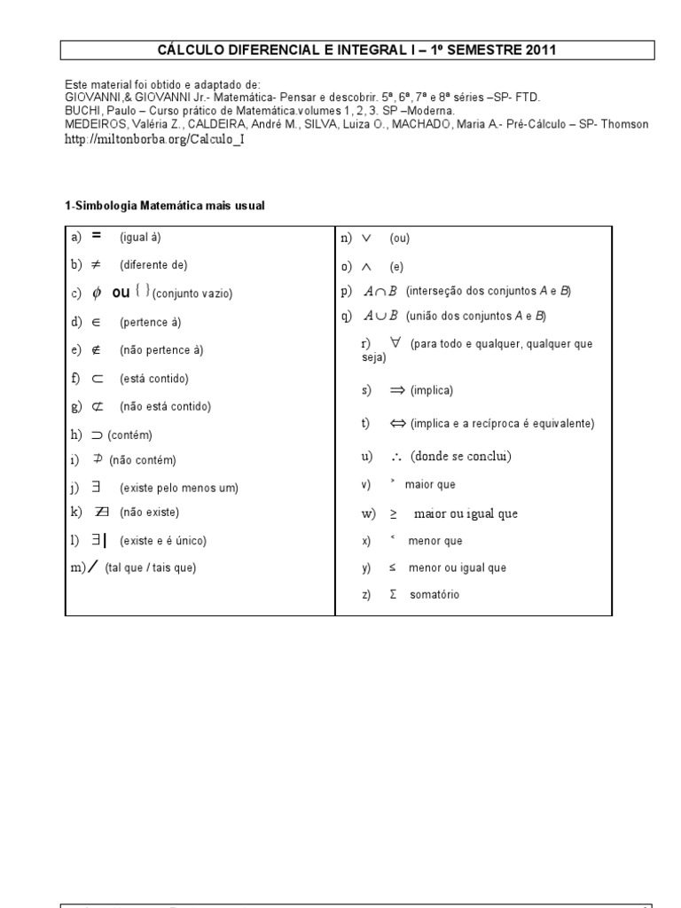Notas de Aula 1 - Parte - Revis+úo Matem+ítica | PDF | Números | Equações