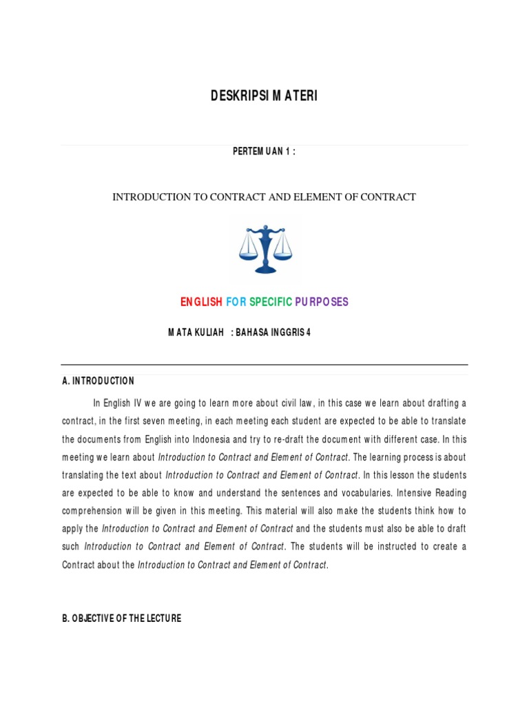 Introduction to Contract Elements | PDF | Mediation | Arbitration