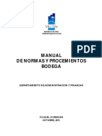 Manual de Normas y Procedimientos de Bodega Municipalidad de Vilcun