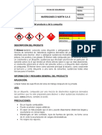 FICHAS DE SEGURIDAD Sustancias Quimicas