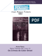 Anne Perry - Série Pitt 12 - Chantagem Em Belgrave Square