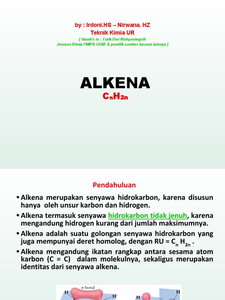 Pengantar Alkena: Struktur dan Sifat | PDF