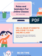 Rules and Reminders For Online Classes: With Teacher Soffa