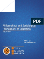 Dedu401 Philosophical and Sociological Foundations of Education Hindi